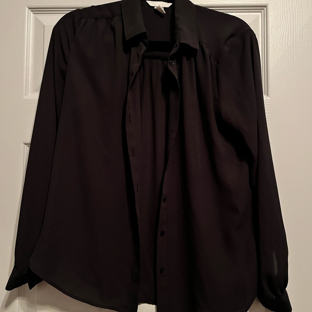 Black Sheer Bouse